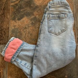 Fleeced lined jeans